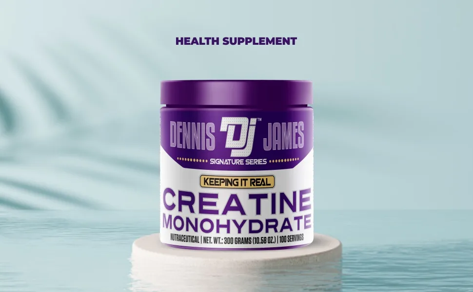 DENNIS JAMES Signature Series Creatine Monohydrate | 300g | 100 Servings | Premium Micronized Creatine for Strength Muscle Growth & Recovery - Dennis James Creatine