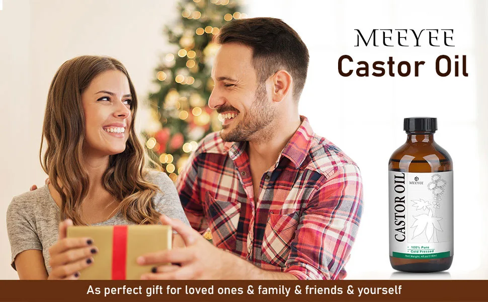 MEEYEE Castor Oil Pack for Detox: 100% Pure Cold-Pressed Oil in Glass Bottle with Cotton Wraps for Liver Support - castor oil pack 6