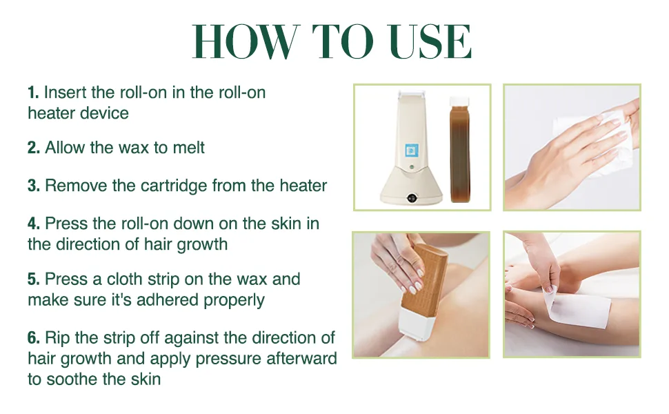 Clean + Easy Roll-On Wax Cartridge Refills Replacement Kit For Face & Body Replenishment Kit - Clean + Easy Roll-On Replacement Wax Kit- For Face & Body
