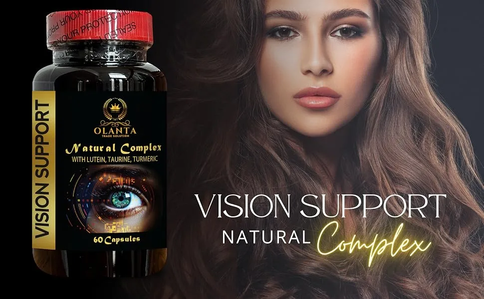 Eye Vitamin & Mineral Supplement with Lutein - VISION SUPPORT NATURAL COMPLEX - Formula for Optimal Vision vision support supplement Retinal Support and Improved Visual Function - Vision Complex