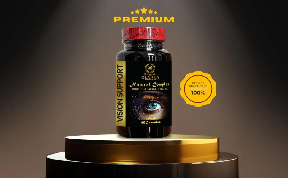 Eye Vitamin & Mineral Supplement with Lutein - VISION SUPPORT NATURAL COMPLEX - Formula for Optimal Vision vision support supplement Retinal Support and Improved Visual Function - Vision Support Complex