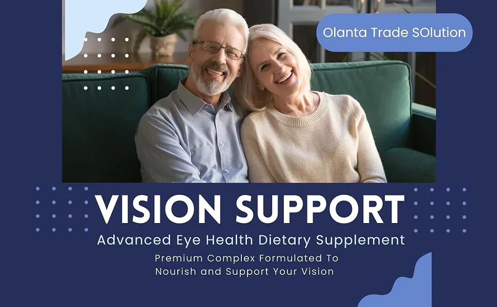 Eye Vitamin & Mineral Supplement with Lutein - VISION SUPPORT NATURAL COMPLEX - Formula for Optimal Vision vision support supplement Retinal Support and Improved Visual Function - Vision Support for seniors