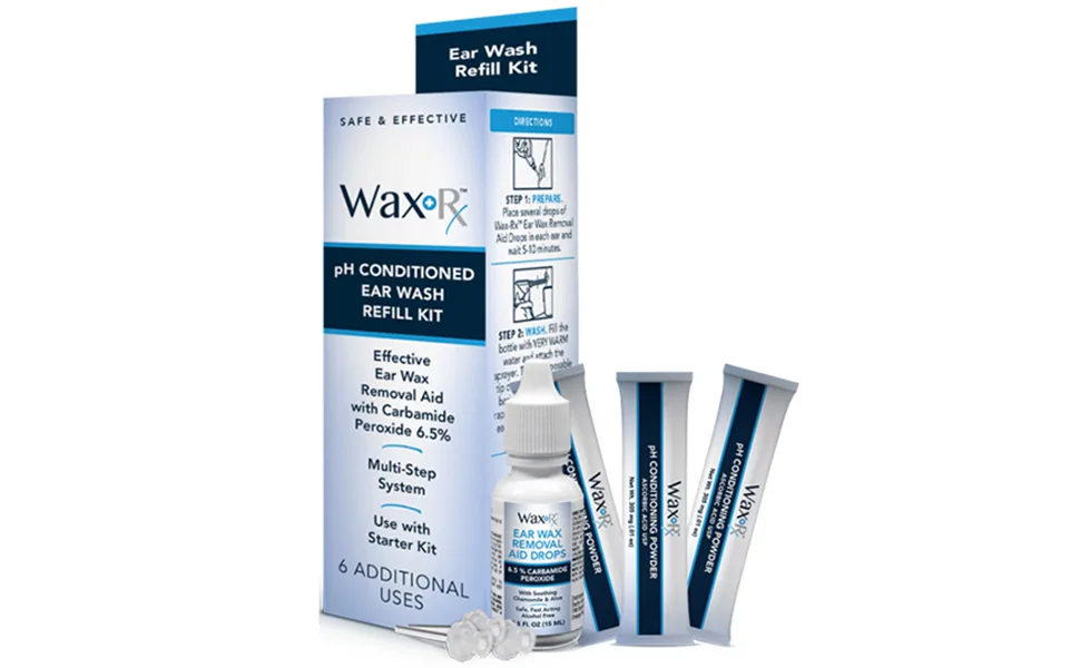 Doctor Easy Wax-Rx Ph Conditioned Ear Wash Refill Kit  1.7 Ounce - image