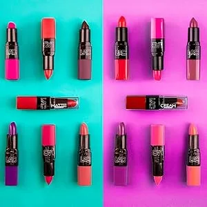 L.A. Colors Matte Lipstick  Entice  0.04 Ounce - matte lipstick cream lipstick comparison