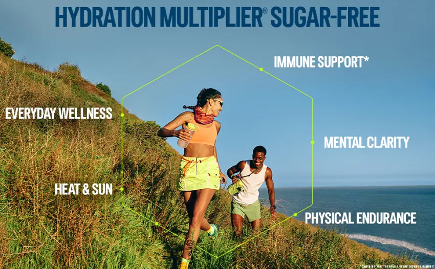 Liquid I.V. Hydration Multiplier Sugar-Free - Lemon Lime | Electrolyte Powder Drink Mix | 1 Pack(14 Servings) - Hydration Multiplier Sugar-Free supports everyday wellness, Immune Support, &amp; Mental Clarity