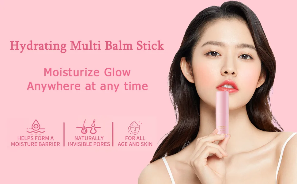 2Pcs Hydrating Multi Eye & Lip Balm Firming Under Eye Balm Stick Make Up Base Reduce Wrinkle Vegan & Cruelty-Free - 2Pcs Hydrating Multi Eye Balm