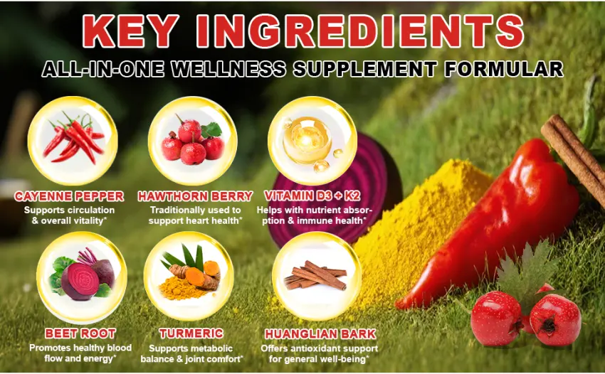 Cayenne Pepper Drops Supplement Liquid with Hawthorn Berry Vitamin D3 K2 Beet Root Powder Ceylon Cinnamon Turmeric Curcumin Gentle Formula Easily Absorbed 60ml - cayenne pepper liquid drops