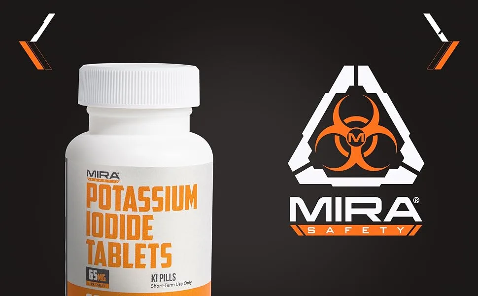 Potassium Iodide Tablets (60 Count) Emergency Radiation Pills - MIRA Safety