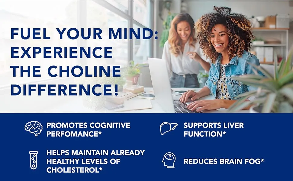 PLANT.O NUTRITION Choline Phosphatidyl Supplement | High Potency 430mg Phospholipid Complex | Promotes Energy Liver Brain & Cognitive Health | 60 Softgels - choline