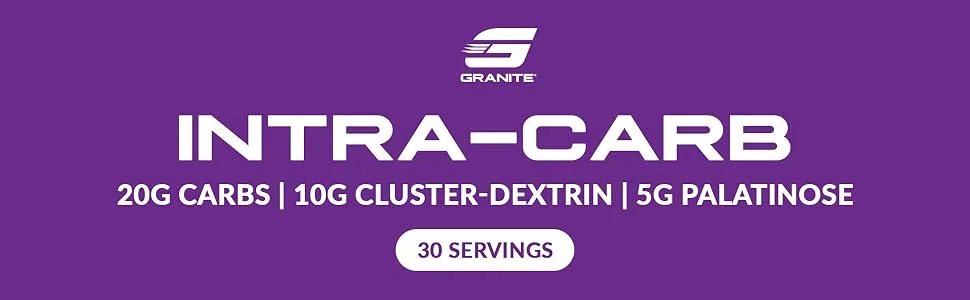 Granite Intra Carb Powder Fruit Punch Flavor High-Performance Carbohydrate Blend with Cluster Dextrin Palatinose & Dextrose Supports Energy and Training (20 Servings) - Granite Intra Carb
