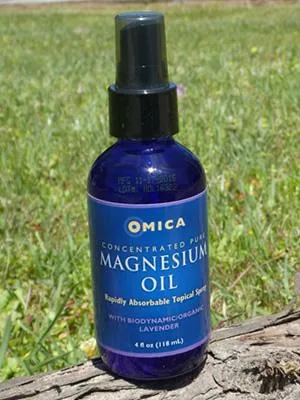 Magnesium Oil Topical Spray with Biodynamic Lavender and Rosemary Hydrosols (4 Oz) - magnesium oil