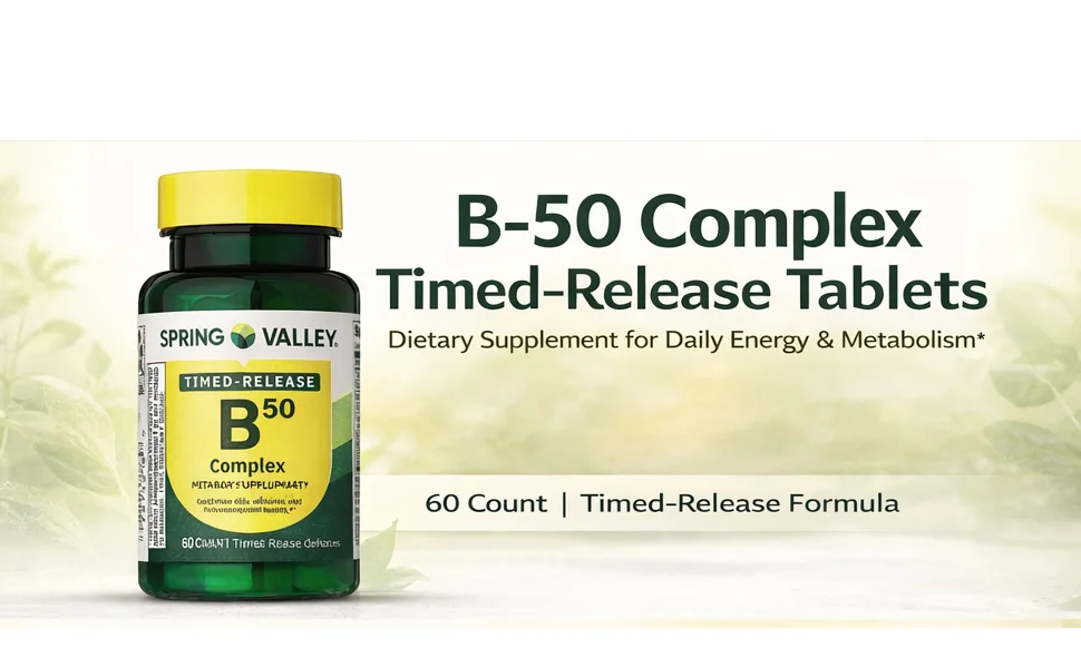 4 TOP CARE B-50 Complex Timed-Release Tablets Dietary Supplement 60 Count - product information 2