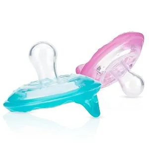 Nuby 2 Piece Natural Flex Silicone Oscillating Cherry Pacifier  0-6 Months (Colors may vary) - product information 4