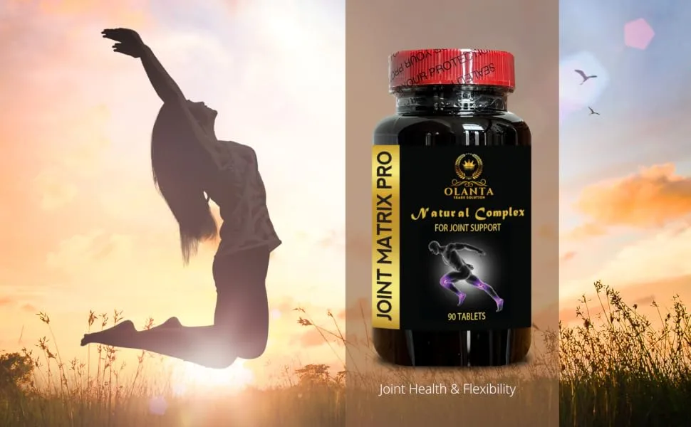 OLANTA TRADE SOLUTION Joint Matrix PRO - Glucosamine + Chondroitin + MSM Flexibility and Balance for Seniors Over 60 Mojave Yucca Root Powder Knee Supplements for Joint Flexibility - 1 Bottle - Joint Matrix Pro