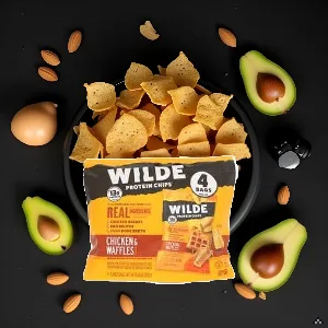 Protein Chips - Chicken Waffles - 4ct 5.36OZ GLUTEN FREE chips - Image generated for ASIN B0DWSTCDV5