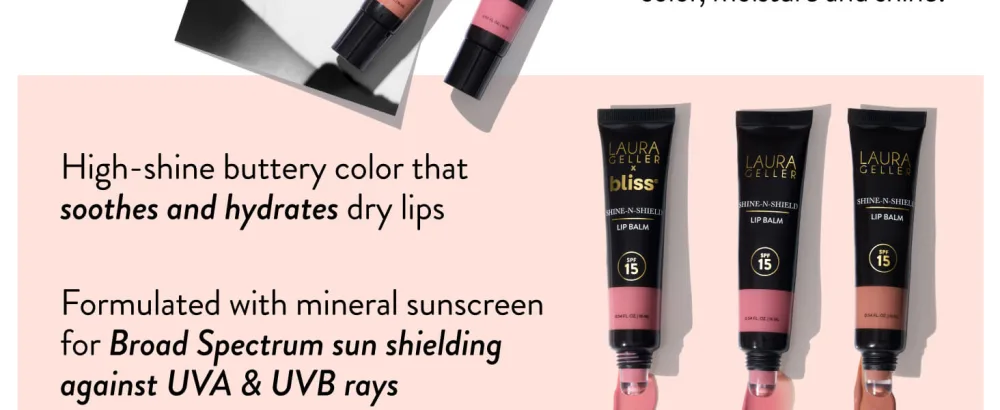 LAURA GELLER Spackle SPF 30 Primer + Shine-n-Shield SPF 15 Lip - Bliss on the Beach - shine-n-shield