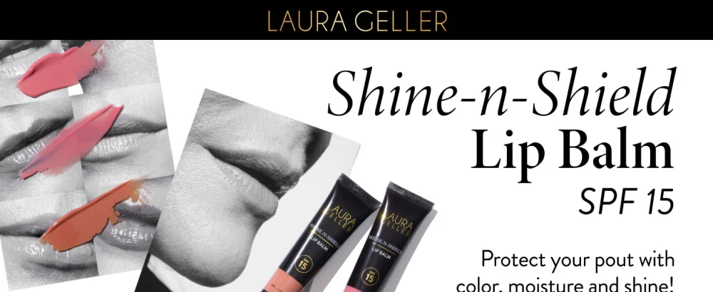 LAURA GELLER Spackle SPF 30 Primer + Shine-n-Shield SPF 15 Lip - Sunset Sands - shine-n-shield