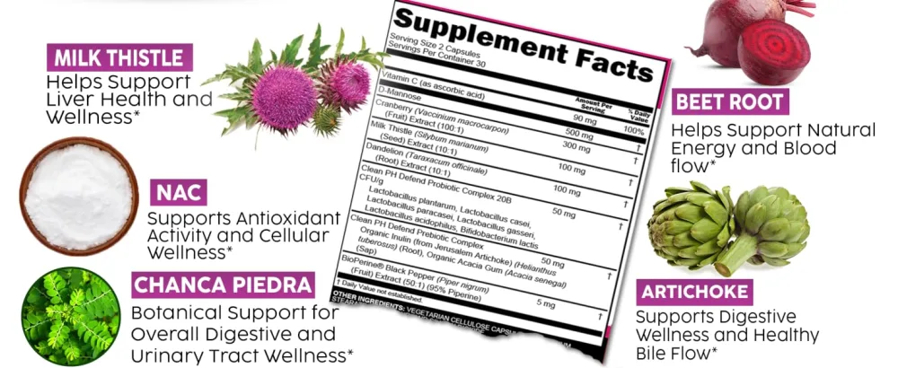 Clean Nutraceuticals Milk Thistle NAC Chanca Piedra Beet Root Artichoke Dandelion Root - Liver Cleanse Supplement Plus TUDCA Choline & Ginger - 2Pack - Liver Defend Capsules
