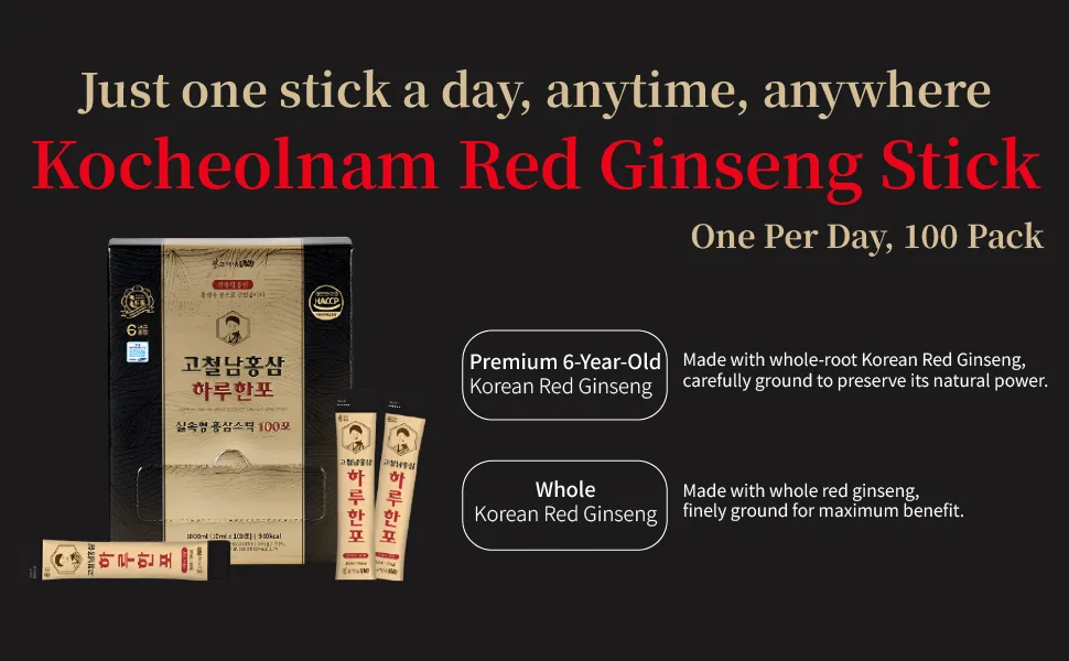 Benepisyo Korean Red Ginseng Extract One Day one Stick 10ml x 100 Pouch Healthy Beverage Drink Portable Convenient  - product information 1