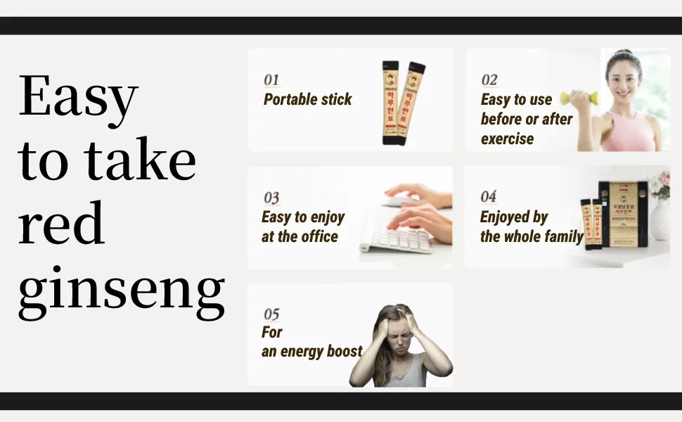 Benepisyo Korean Red Ginseng Extract One Day one Stick 10ml x 100 Pouch Healthy Beverage Drink Portable Convenient  - product information 2