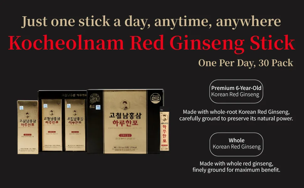 Benepisyo Korean Red Ginseng Extract One Day one Stick 10ml x 30 Pouch Healthy Beverage Drink Portable Convenient  - product information 1
