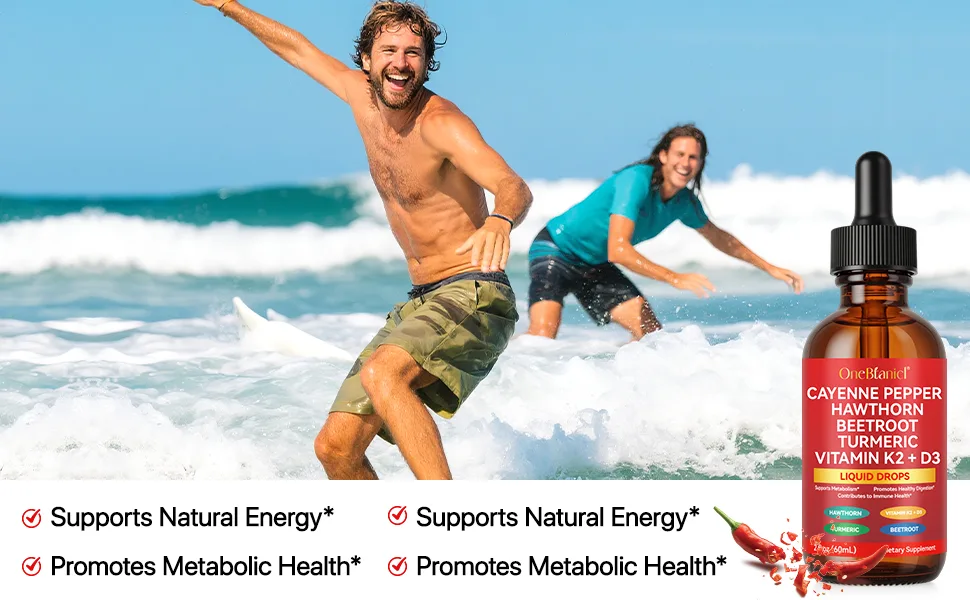 Cayenne Pepper Drops Supplement 2Pack Rethes Cayenne Pepper Liquid Drops for Digestive Support Vitamin D3 K2 Beet Root Powder Ceylon Cinnamon Digestion Circulatory Heath Support - 2 Fl Oz - Cayenne Pepper Drops, Cayenne Pepper Hawthorn Beet Root Turmeric Curcumin