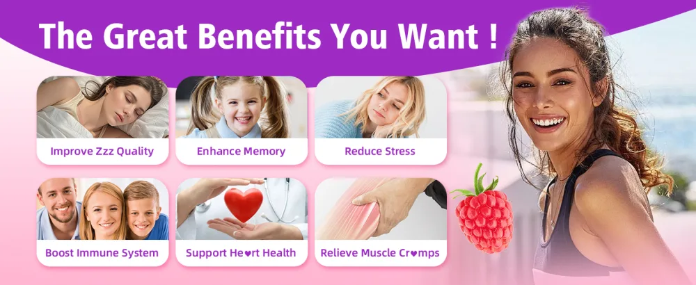 Potassium Gummies for Adults with 1200mg Potassium Chloride - Supports Muscle Health & Leg Cramps Raspberry Flavor 60 Count 1pack - Potassium Chloride Gummies