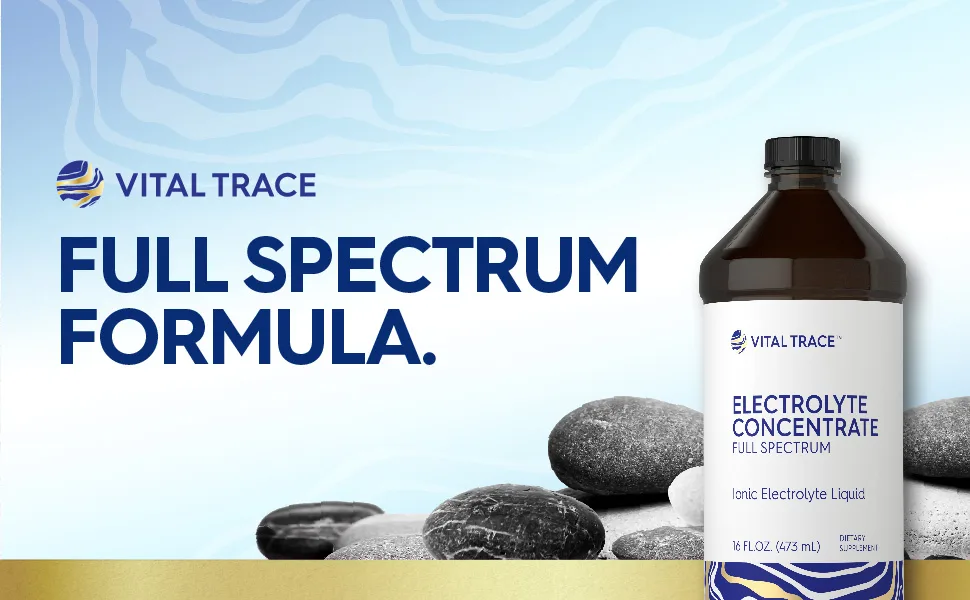 Carlyle Electrolyte Concentrate | 16 fl oz | Full Spectrum | Ionic Electrolyte Liquid | Non-GMO and Gluten Free Formula | by Vital Trace - electrolyte concentrate