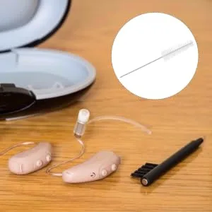 ORFOFE 5pcs Hearing Amplifier Cleaner Accessories Kit Cleaning Rods for Ear Wax Debris Removal Lightweight Portable Essential Cleaning Tools for Hearing Devices - product information 1