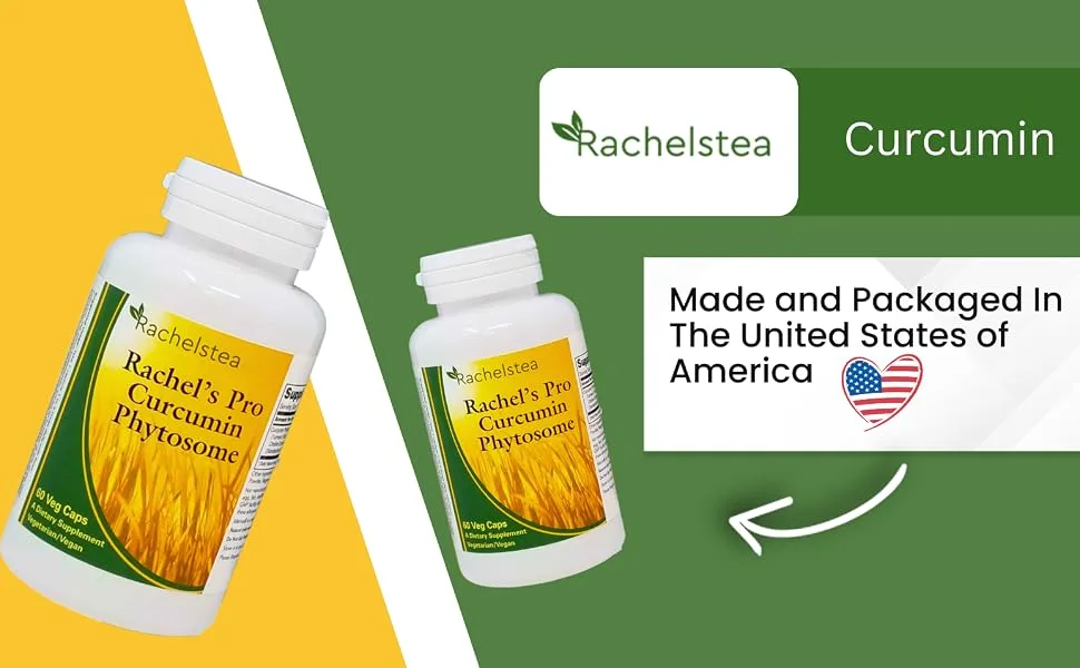 Rachel s Pro Curcumin Phytosome - High Absorption Meriva Turmeric Gluten-Free Curcumin Supplement 60 Capsules for Daily Use - product information 1