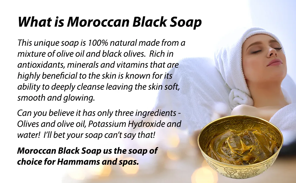 Zakia's Morocco Moroccan Black Soap Collection (Amber) - What is Moroccan Black Soap?