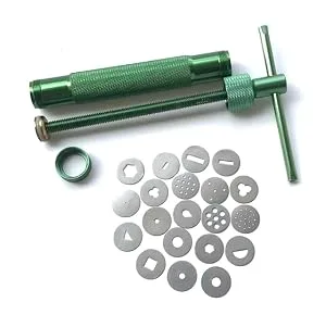 TERMATH Clay Extruder Gun Fondant Extruder with 20 Tips Sugar Paste Extruder Cake Decor Tools - product information 5
