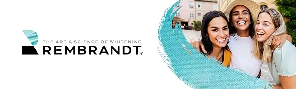 Rembrandt Teeth Whitening Strips Deeply White Enamel-Safe 28 Whitening Strips (14 Treatments) - Rembrandt