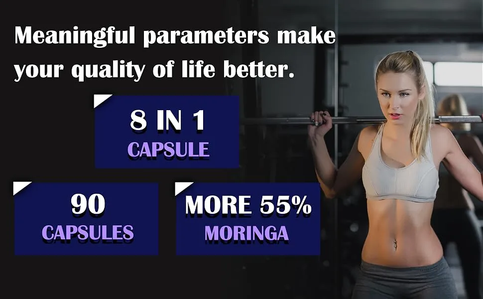 Organic Cadane Moringa Leaf Boswellia Quercetin Supplement - 90 Veggie Capsules - moringa powder organic capsules moringa organic capsules moringa powder capsules moringa benefits