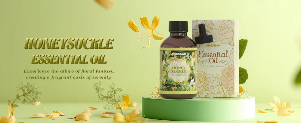 ARVIDSSON Honeysuckle Essential Oil 4 Fl Oz (120ml) Pure & Natural Honeysuckle Oil Aromatherapy Essential Oils for Diffuser Candle Making Room Spray Diffuser Oils Scented Oil Gift for Women - product information 1