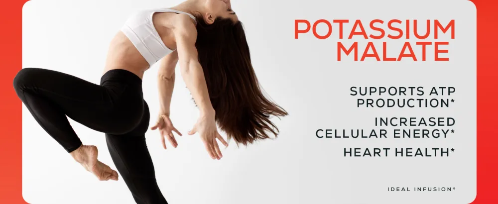 Potassium Malate 1389mg - ATP Production & Cellular Energy Electrolyte Balance - Elemental Potassium 500mg (240 Capsules) Vegan - high absorption potassium tablets mineral replenishment leg cramp relief keto nerve health energy