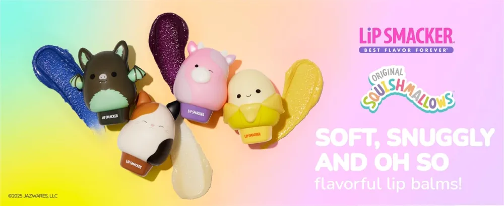 Lip Smacker Squishmallows Moisturizing Lip Balm Fun Soft Squishy Collectible Top Hydrates & Smooths - Cam Cam 1 Count (Pack of 1) - bálsamo,para,labios,best,lip,balm,hyaluronic,acid,hydrating,lio,lipbalm,balms,blam,care,products