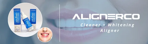ALIGNERCO White Foam On-The-Go Clear Retainer Cleaner. Eliminates Bacteria Whitens Teeth & Fights Bad Breath - Aligner Cleaner