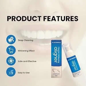 ALIGNERCO White Foam On-The-Go Clear Retainer Cleaner. Eliminates Bacteria Whitens Teeth & Fights Bad Breath - Aligner Cleaner