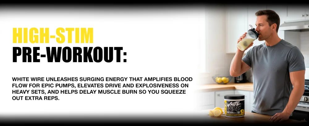 CONTROLLED LABS White Wire High-Stim Preworkout Powder with Creatine L-Citrulline and Caffeine 30 Servings Performance Pump & Focus Support Lemonade Wired Lemonade - White Wire Lemonade Pre workourt drink 1 scoop per seving with 8-16 oz of water before training