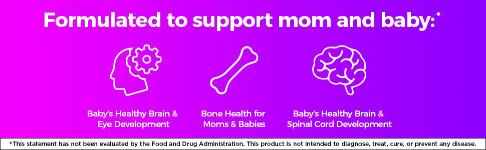 One-A-Day Prenatal 1 with DHA & Folic Acid Softgels 30 ea (Pack of 4) - healthy; brain; spine; development; develop; fetal; cord; dha; bone; bones; vitamin d; folic acid;