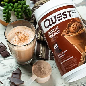 Quest Protein Powder & Chips Bundle - Vanilla Milkshake Powder (24g Protein 1.6lb) + Tortilla Chips Variety Pack (12ct) - product information 4