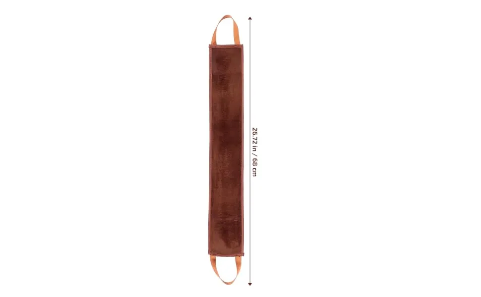 Outanaya 1pc Back Stretching Belt for Tanning Oil Application Self-applicator Tool for Body Lotion Easy to Clean Brown Back Wiping Strip for Smooth Even Finish - product information 1