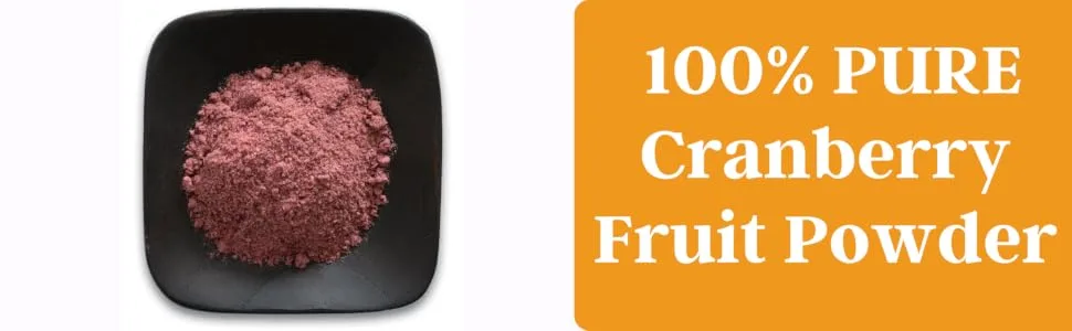 Herb To Body Cranberry Fruit Powder | Vaccinium Macrovarpon | Wildcrafted | 4oz - product information 2