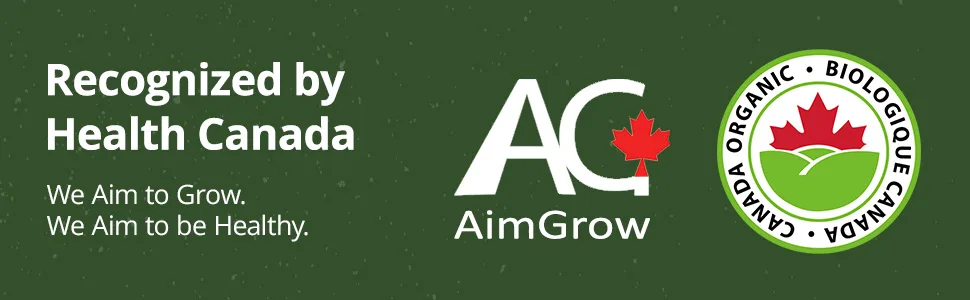 Aimgrow Chlorella Tablets with Broken Cell Wall Canada 500mg 300 Counts - Recognized byHealth CanadaWe Aim to Grow.We Aim to be Healthy.