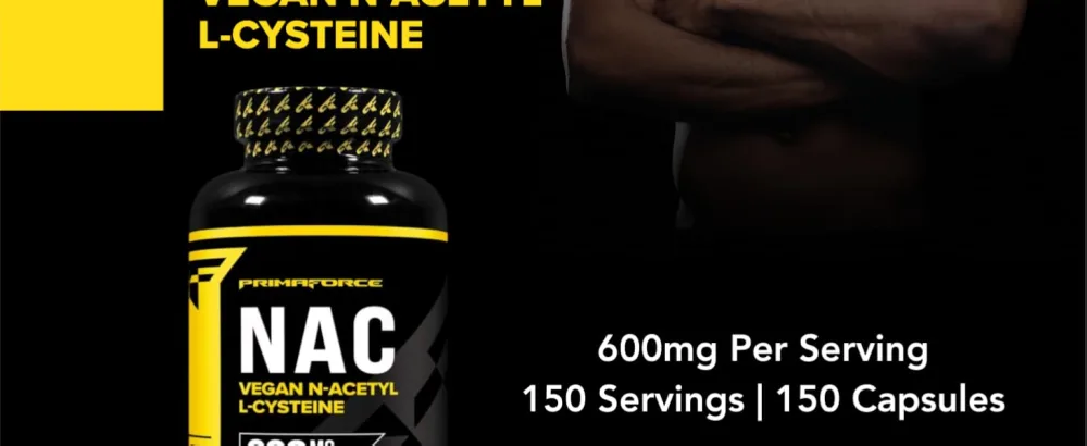 Primaforce NAC Vegan N-Acetyl L-Cysteine Supplement (600 mg) 150 Capsules - PrimaForce NAC