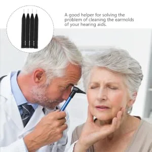 ORFOFE 5 Pack Steel Needle Rod Removal Tool Accessories Cleaners Earmold Cleaning Rod - product information 1