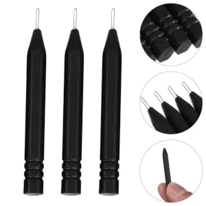ORFOFE 5 Pack Steel Needle Rod Removal Tool Accessories Cleaners Earmold Cleaning Rod - product information 2