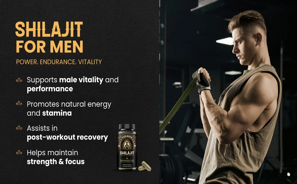 Shilajit Capsules Himalayan Shilajit 500mg Daily Supplement Purified Resin Extract Lab Tested - Shilajit for men