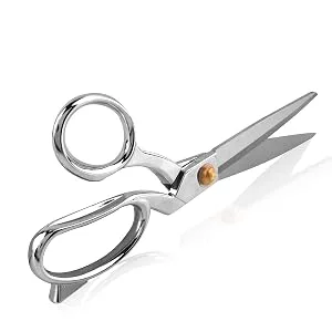 eZthings  Heavy Duty 10.5 Scissors for Cutting Fabric  Leather  and Raw Materials (10.5 Inch Silver) - Heavy Duty 10.5